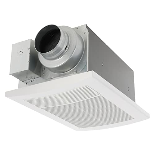 bathroom vents with heater - Panasonic FV-0511VH1 WhisperWarm DC Bathroom Fan with Heater, 50-80-110 CFM