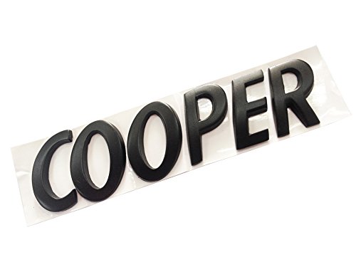 bmw mini emblem cooper - Dian Bin-The Black Cooper Letters Metal Sticker Vehicle-Logo badge car Emblem for MINI BMW Available