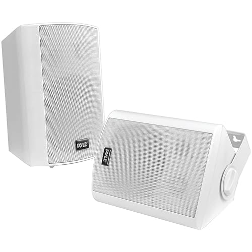 Outdoor Wall-Mount Patio Stereo Speaker - Waterproof Bluetooth Wireless & No Amplifier...