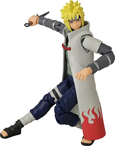 Anime Heroes Official Naruto Shippuden Action Figure - Namikaze Minato - Poseable Action Figure with Swappable Hands and Accessories 36905