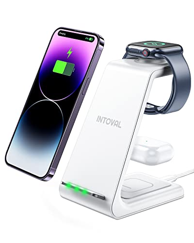 Intoval Wireless Charging Station, 3 in 1...