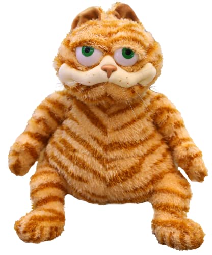 Fat Orange Plush Cat Stuffed Animals Toy,Lifelike Yellow Tabby Cat Kitty Toy for Boys and Girls Children Xmas Birthday Gift,11.8 /17.7 Inches (17.7 in（45 cm）)