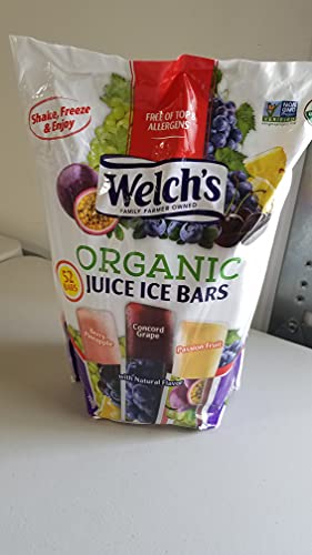 juice bars - Welch's Premium 100% Grape Juice Ice Bars (52 Bars, 6.5 lbs)