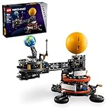 LEGO Technic Planet Earth and Moon in Orbit Building Set, Outer Space Birthday Gift for 10 Year Olds,...