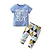 Derouetkia Baby Boys Summer Mama's Boy Short Sleeve T-Shirt Tops Geometric Pants...