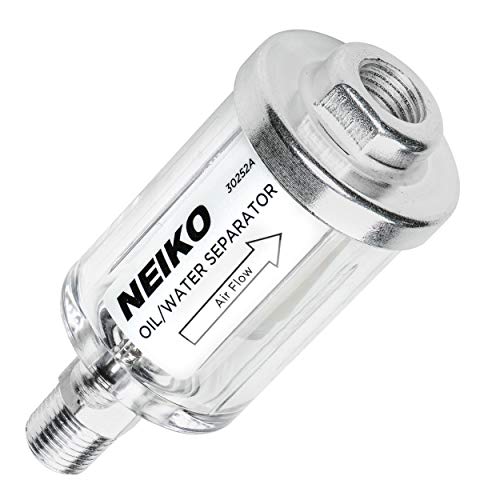 air tools filter - NEIKO 30252A Water and Oil Separator for Air Line | 1/4