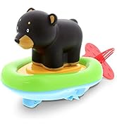 Dollibu Boat Racer Buddy, Fun Educational Bath Toy Finger Puppet Pull and Go Water Racing Woodlan...