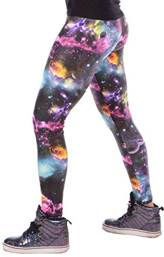 Revolver Fashion / Funstigators Festival Clothing: Colorful Space Meggings - Made in USA (M, UV Space)