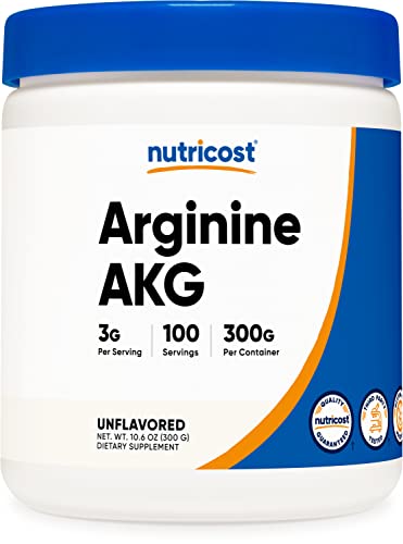 akg 450 - Nutricost Arginine AKG Powder 300 Grams (AAKG) - 3G Per Serving & 100 Servings - Pure Arginine Alpha Ketoglutarate