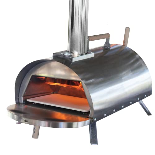 wood stone pizza oven - Pellethead PoBoy Wood Fired Pizza Oven, Portable for Outdoor Cooking, Includes Pizza Pack Oven Accessories Kit