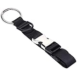 Wisdompro Add a Bag Luggage Strap Jacket Gripper, Luggage Straps Baggage Suitcase Belts Travel Accessories with D-Ring - Make Your Hands Free, Easy to Carry Your Extra Bags - Black