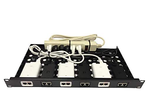 RACKIDEA | RI-UB6A | Rack Mount Kit for Ubiquiti PoE Adapter - no Include PoE adapters and Power Extension