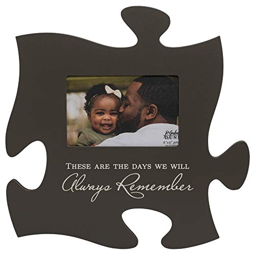 autism picture frame - P. Graham Dunn These are The Days Puzzle Piece Hanging Picture Frame Holds 4x6 Photo - 12.0