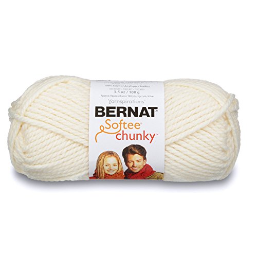 bernat super chunky yarn - Bernat Softee Chunky Yarn, 3.5 Oz, Gauge 6 Super Bulky, Natural