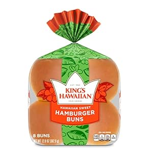 King&#39;s Hawaiian Original Hawaiian Sweet Hamburger Buns, 8 ct, 12 oz