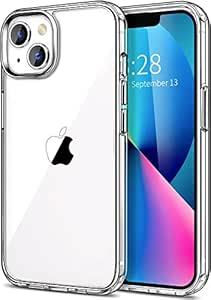 Amozo for iPhone 14 Back Case Cover | Ultra Hybrid Transparent Camera and Drop Protection Back Case Cover for iPhone 14 - (Polycarbonate|Clear)