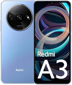 Redmi A3 (Lake Blue, 3GB RAM, 64GB Storage) | Premium Halo Design | 90Hz Display