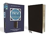 NIV Study Bible, Fully Revised Edition (Study Deeply. Believe Wholeheartedly.), Bonded Leather, Black, Red Letter, Comfort Print