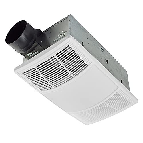 bathroom vents with heater - Broan-NuTone BHFLED80 PowerHeat Bathroom Exhaust Fan, Heater, and LED Light Combination, 80 CFM