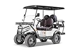 Kandi America 4 Passenger Electric Cruiser for Adults – Powerful 5,000-Watt Electric Motor- Electric Cart 4 Seats – Heavy Duty Golf Cart – Electric Passenger Cart – White