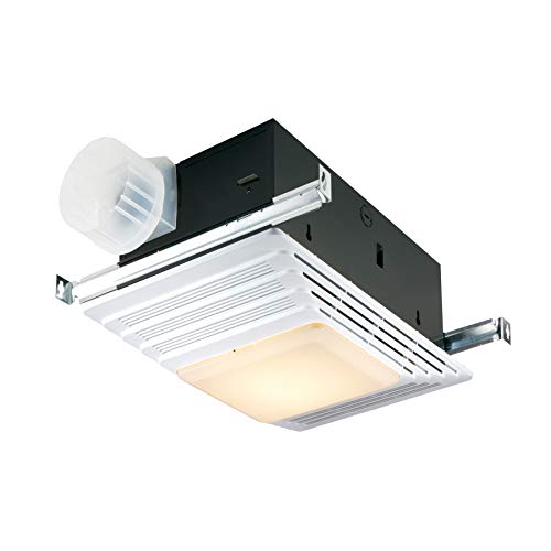 bathroom vents with heater - Broan-NuTone 765H80LB Bathroom Exhaust Heater and Light, 80 CFM, 2.0 Sones Bath Fan, Regular