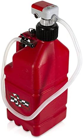 TERA PUMP TRJ5XLR 4x AA Battery Powered Auto Stop Fuel Transfer Pump with 5 Gallon Automotive Can, 3.25FT Long Hose (2.3 GPM Transfer Rate) For Any Non-Fuel Relative Products