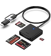 Memory Card Reader, BENFEI 4in1 USB USB-C to SD Micro SD MS CF Card Reader Adapter