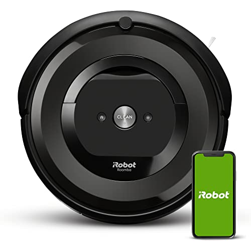 iRobot Roomba E5 (5150) Robot Vacuum - Wi-Fi Connected, Works with Alexa, Ideal for Pet Hair, Carpets, Hard, Self-Charging Robotic Vacuum, Black