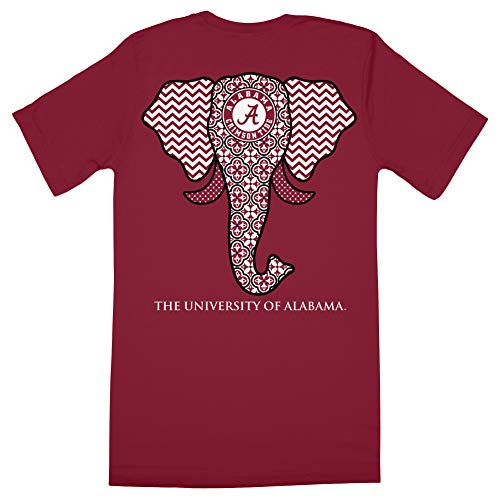 alabama mason jar shirt - Southern Couture Classic Collection Alabama Crimson Tide Elephant Short Sleeve Womens Classic Fit T-Shirt; Cardinal Red, Medium