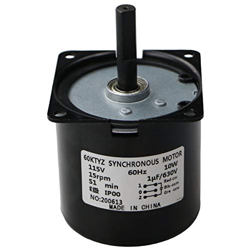 ac gears - 15RPM AC Motor 10Kg.cm Synchronous Gear Motor CW/CCW Control Dual Bearing 115V 60Hz 10W 60KTYZ