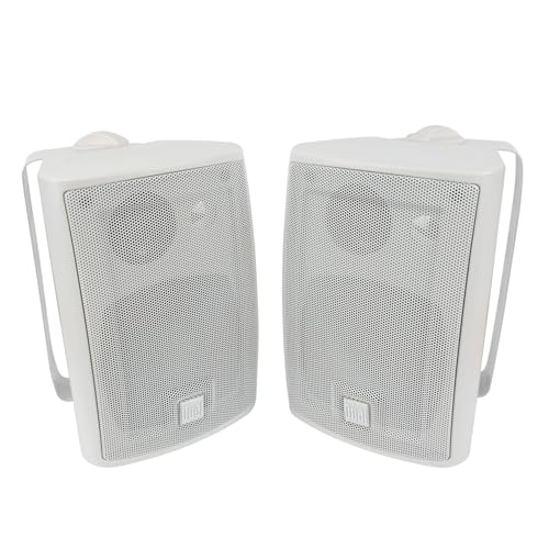 Dual Electronics LU43PW 3-Way High Performance Outdoor Indoor Speakers with Powerful Bass...