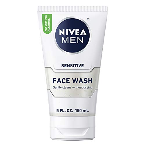 NIVEA Men Sensitive Face Wash - Cleanses Without Drying Sensitive Skin - 5 fl. oz. Bottle