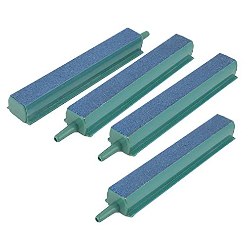 aquarium air stones - Pawfly 4 PCS Air Stone Bar 4 Inch Bubble Release Mineral Blue Airstones for Fish Tank Aquarium Pump