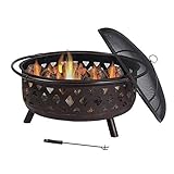 BBQ for Picnic Garden Terrace Camping Beach Barbecue Grill Outdoor Fire Pit Bowl Large Firewood Stove Garden Heating Stove Carbon Grill Brazier Party Bonfire Rack