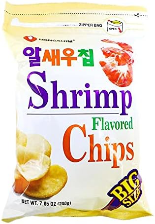 Nongshim Shrimp Flavored Chips 7.05oz (200g) Big Size 1 Bag