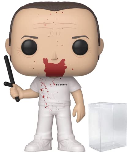 POP The Silence of The Lambs - Hannibal Lecter Blood Splatter Funko Pop! Vinyl Figure (Bundled with Compatible Pop Box Protector Case), Multicolor, 3.75 inches