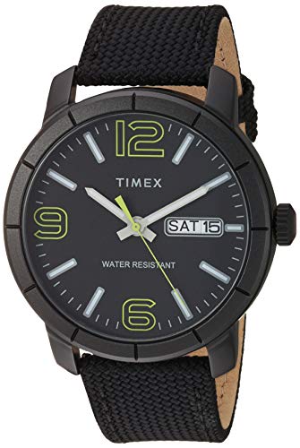 Timex Men's TW2T72500 Mod 44 Black/Green Fabric Strap Watch