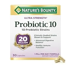 Nature’s Bounty Probiotic 10, Ultra Strength Daily Probiotic Supplement, Support for Digestive, Immune and Upper Respirator…