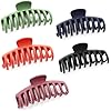 Hair Clips for Women 4.3 Inch Large Hair Claw Clips for Women Thin Thick Curly Hair, Big Matte Banana Clips,Strong Hold jaw clips