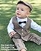 ZOEREA Baby Boy Outfits Set, 3pcs Long Sleeves Gentleman Jumpsuit & Vest...