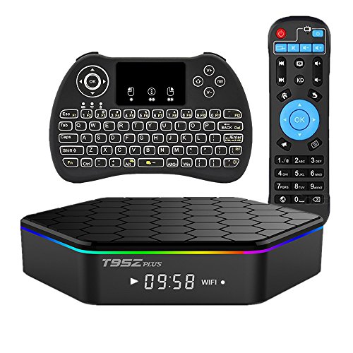 EVANPO T95Z Plus Android 7.1 TV Box Amlogic S912 Octa-core CPU 3GB RAM 32GB ROM (Backlight Wireless Keyboard Included)