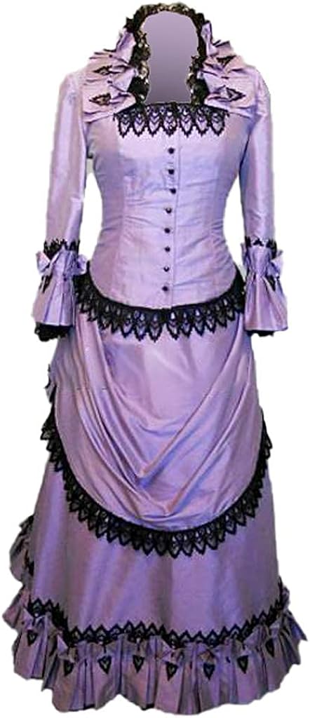 Victorian Dresses | Victorian Ballgowns | Victorian Clothing Steampunk Victorian Gothic Cosplay Costume Victorian Bustle Dress Gown Costume Edwardian Dress  AT vintagedancer.com