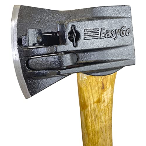 Chopper Wooden Axe - # 1 Splitting Maul Axe – Powerful Log Splitting Action – Spring Activated Levers Separate Wood – 6.25# Cast Iron Head – 32” Hickory Handle – Camping, Wood Stoves and Firewood