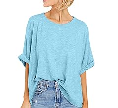 Women Oversized T-Shirt Summer Casual Short Sleeve Loose Tee Tops