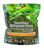 Galápagos (05213) Terrarium Green Sphagnum Moss, Natural, 4 Quart