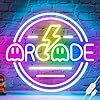 Basaneon Gamer Neon Sign for Gamer Room Decor, Dimmable Arcade Neon Signs for Wall Decor, USB Powered Bright LED Neon Gaming Signs for Boys Room, Best Gamer Gifts for Teenage Boys, Kids(13.3”x13.3”)