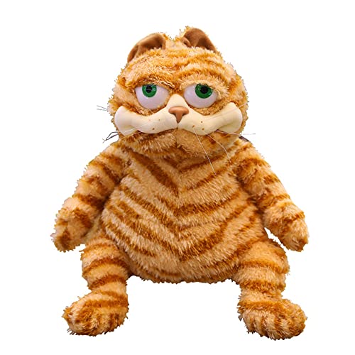 Fat Orange Plush Cat Fat Kitten Stuffed Animals Toy,Cute Fat Cat Plush Toy,Lifelike Yellow Tabby Cat Kitty Toy,Fat Kitten Tabby Cat Plush Toy for Boys and Girls Children Xmas Birthday Gift (17.8inch)