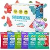 Shameless Snacks - Healthy Low Calorie Snacks, Low Carb Keto Gummies (Gluten Free Candy) - 6 Pack Super Variety Pack