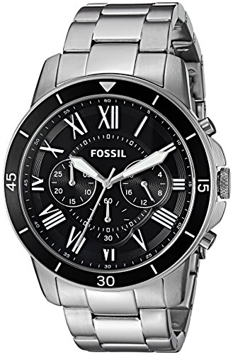 Fossil Mens FS5236 Grant Sport Chronograph Stainless Steel Watch