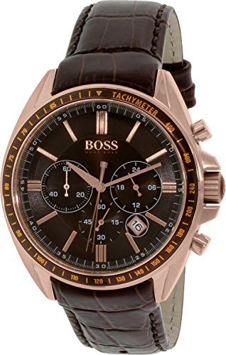 Hugo Boss Men's 1513093 Brown Leather Quartz Watch